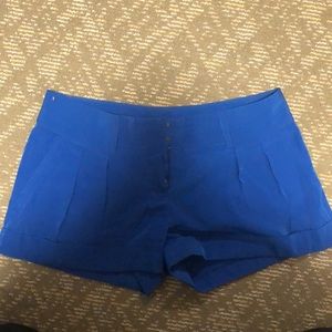 Express Women’s blue dress shorts